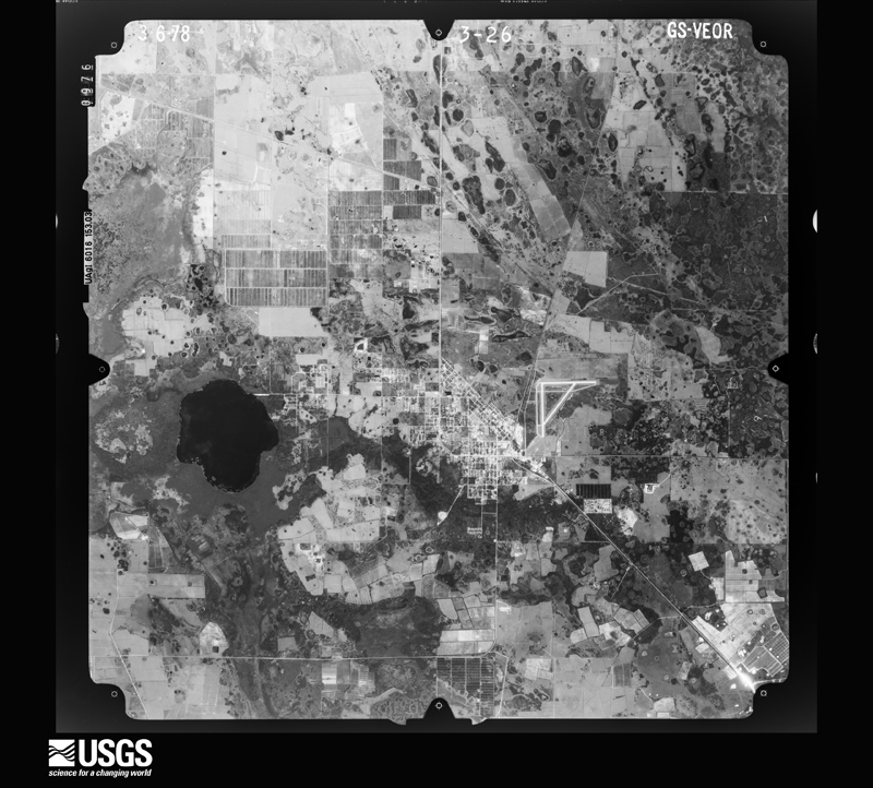 U.S. Geological Survey aerial photograph, 1978-03-06, scale 1:80000