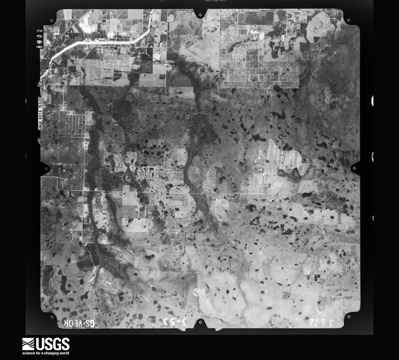 U.S. Geological Survey aerial photograph, 1978-03-06, scale 1:80000