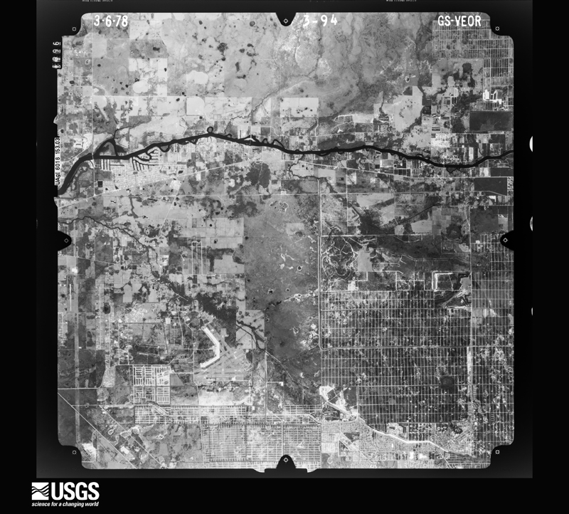 U.S. Geological Survey aerial photograph, 1978-03-06, scale 1:80000