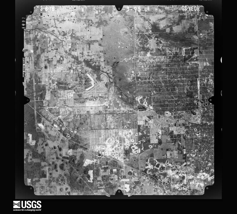 U.S. Geological Survey aerial photograph, 1978-03-06, scale 1:80000