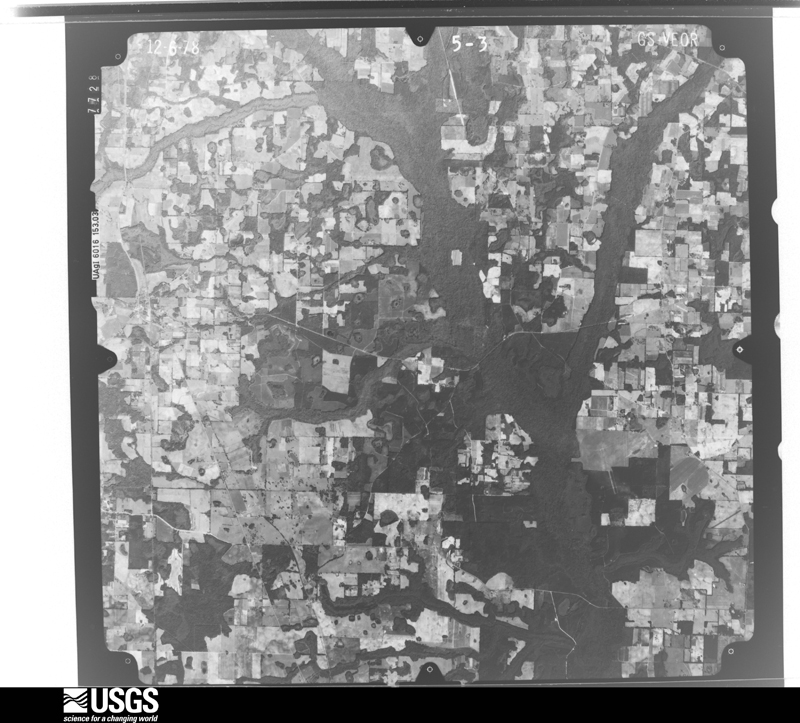 U.S. Geological Survey aerial photograph, 1978-12-06, scale 1:80000