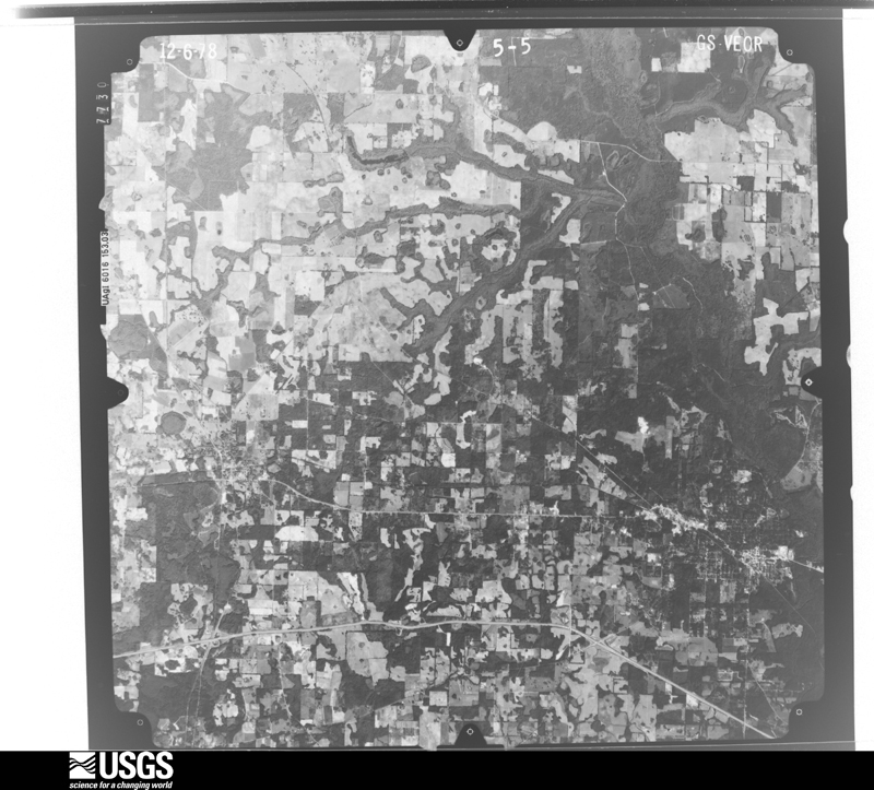 U.S. Geological Survey aerial photograph, 1978-12-06, scale 1:80000