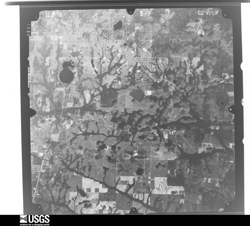 U.S. Geological Survey aerial photograph, 1978-12-06, scale 1:80000