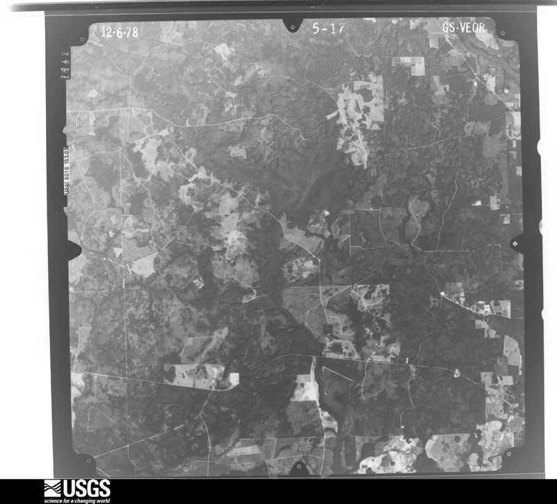 U.S. Geological Survey aerial photograph, 1978-12-06, scale 1:80000
