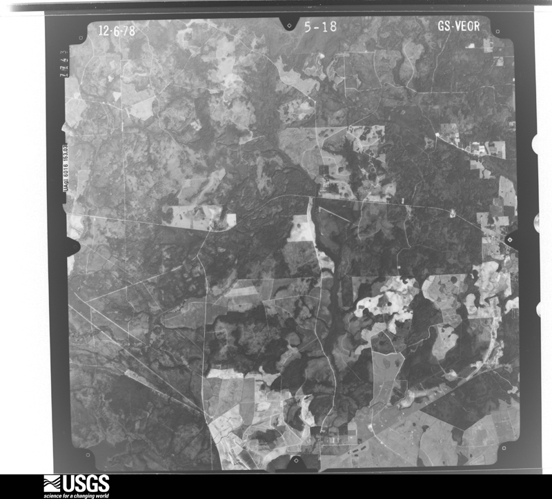U.S. Geological Survey aerial photograph, 1978-12-06, scale 1:80000