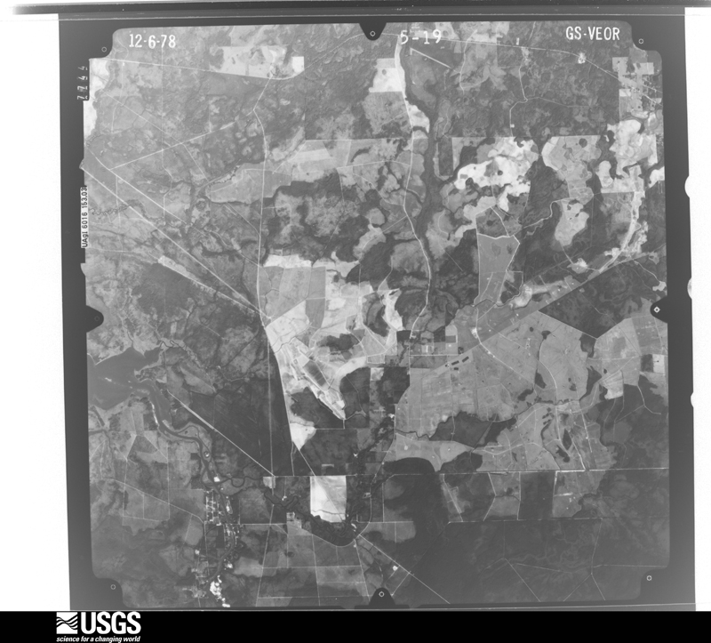 U.S. Geological Survey aerial photograph, 1978-12-06, scale 1:80000