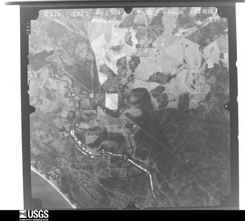 U.S. Geological Survey aerial photograph, 1978-12-06, scale 1:80000