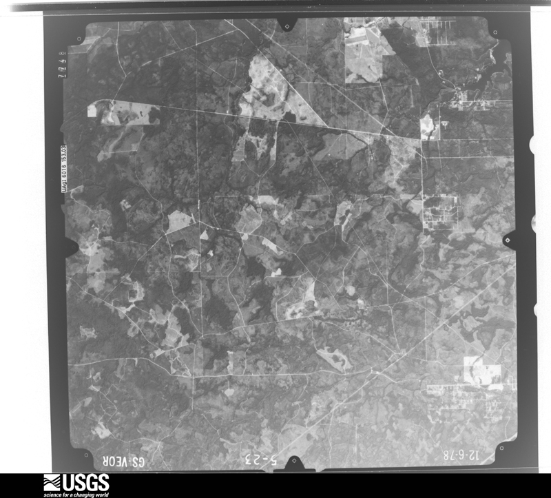 U.S. Geological Survey aerial photograph, 1978-12-06, scale 1:80000