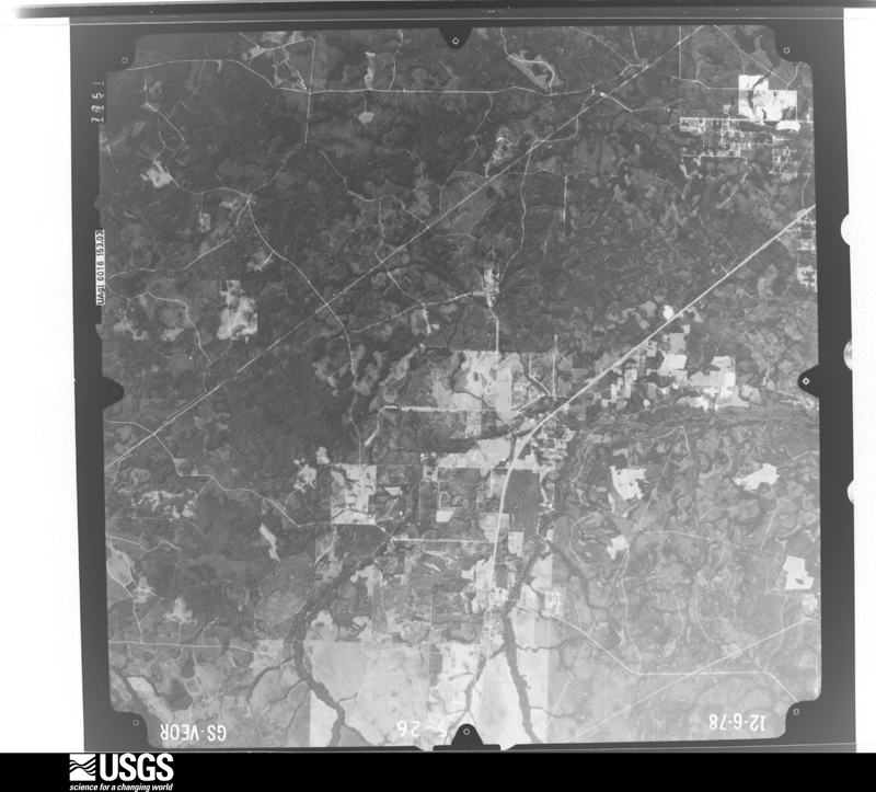 U.S. Geological Survey aerial photograph, 1978-12-06, scale 1:80000