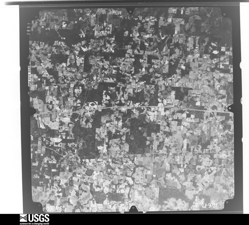 U.S. Geological Survey aerial photograph, 1978-12-06, scale 1:80000