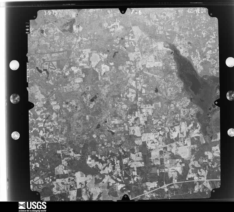 U.S. Geological Survey aerial photograph, 1979-01-09, scale 1:80000
