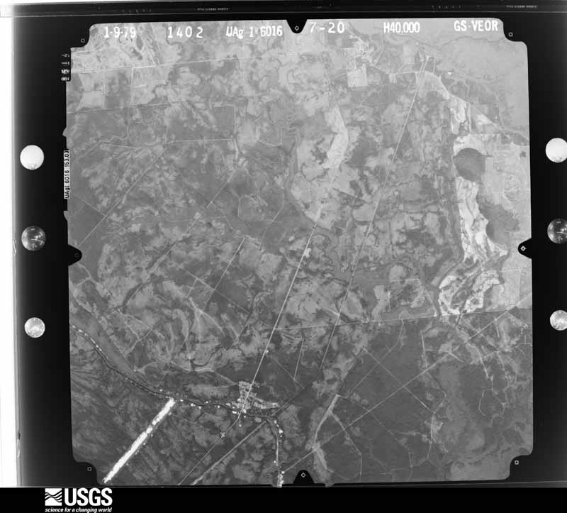 U.S. Geological Survey aerial photograph, 1979-01-09, scale 1:80000