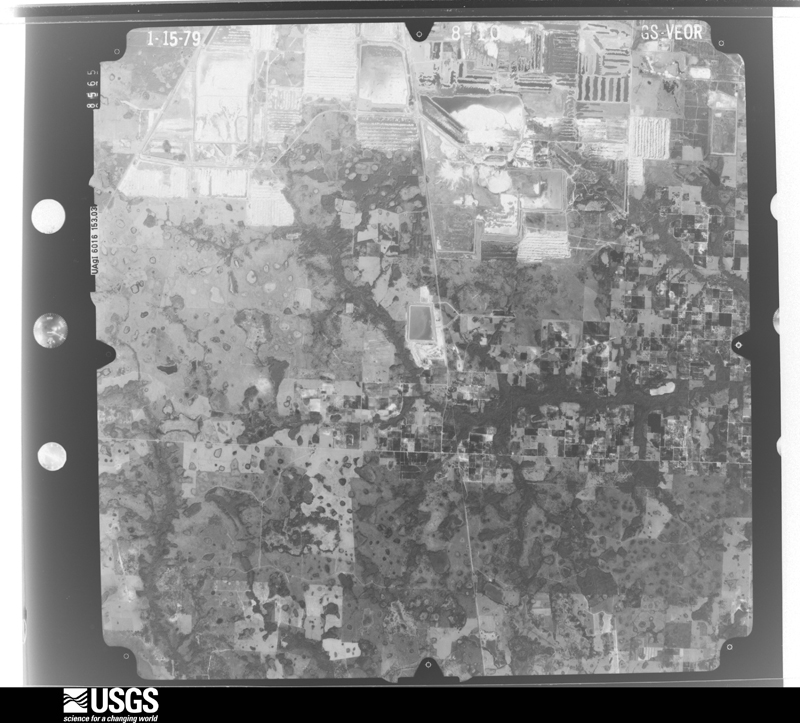U.S. Geological Survey aerial photograph, 1979-01-15, scale 1:80000