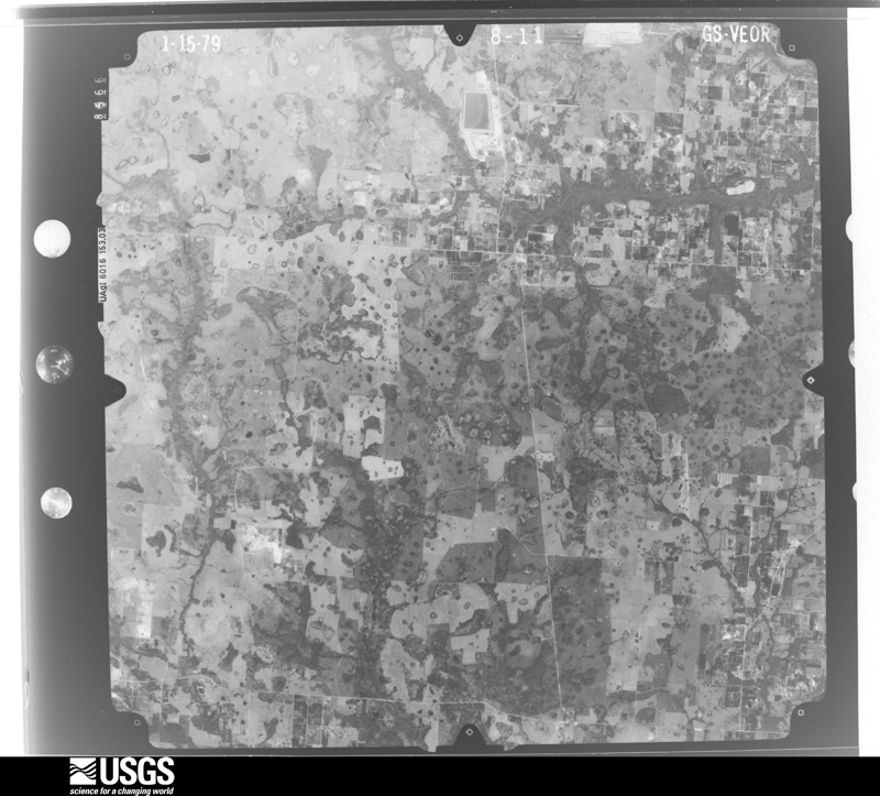 U.S. Geological Survey aerial photograph, 1979-01-15, scale 1:80000