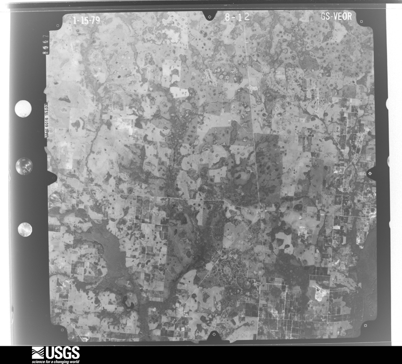 U.S. Geological Survey aerial photograph, 1979-01-15, scale 1:80000