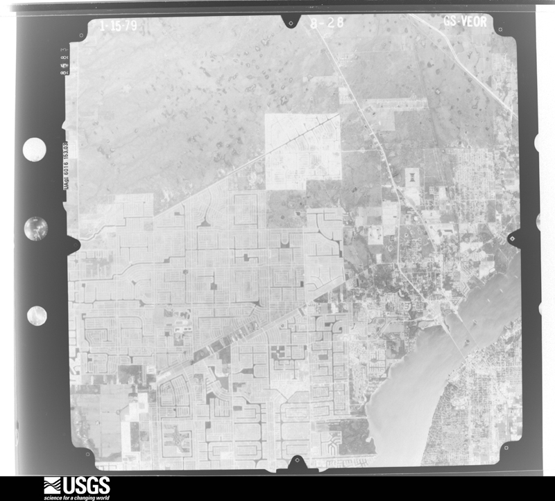 U.S. Geological Survey aerial photograph, 1979-01-15, scale 1:80000