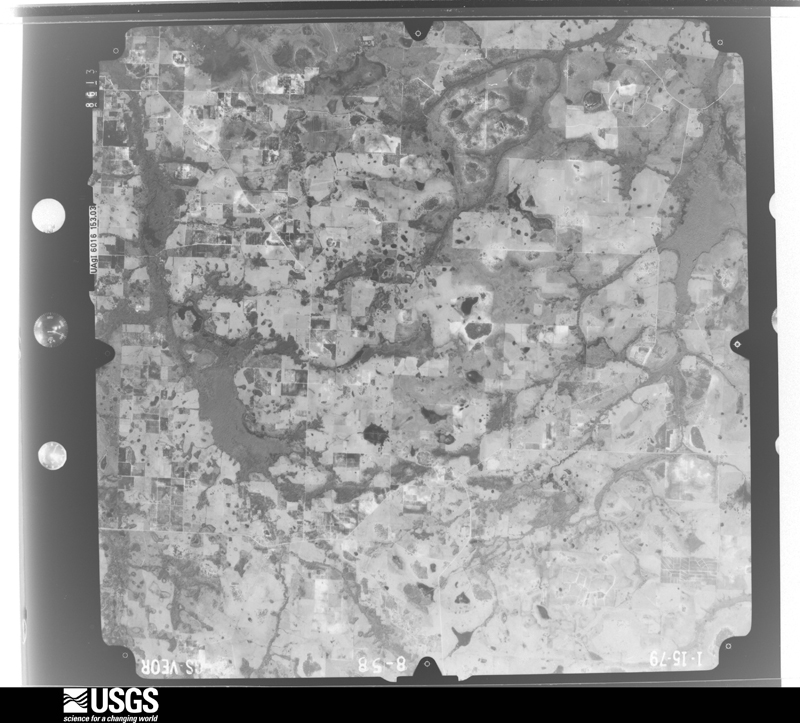 U.S. Geological Survey aerial photograph, 1979-01-15, scale 1:80000