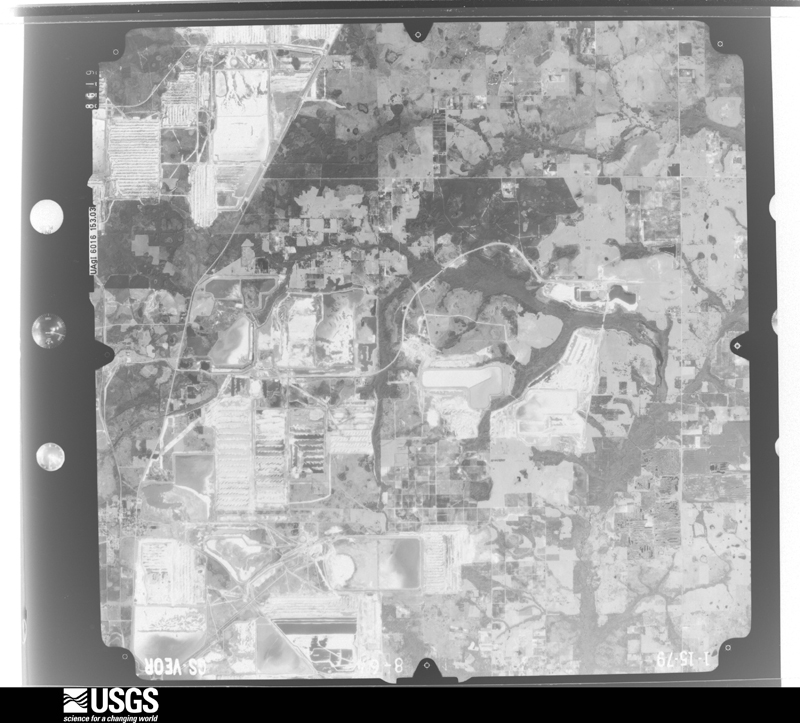 U.S. Geological Survey aerial photograph, 1979-01-15, scale 1:80000