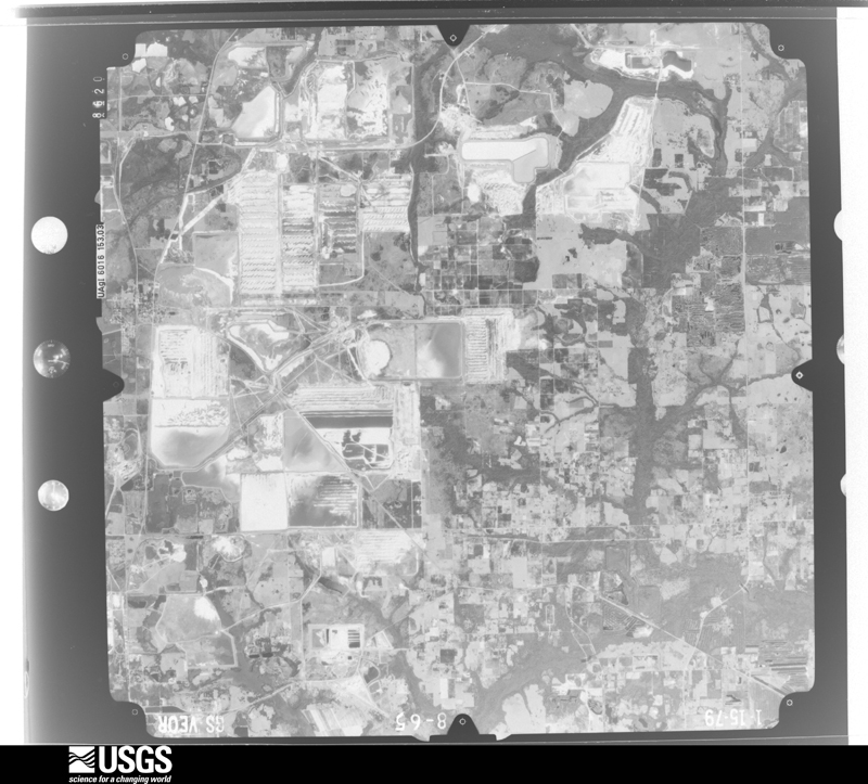 U.S. Geological Survey aerial photograph, 1979-01-15, scale 1:80000