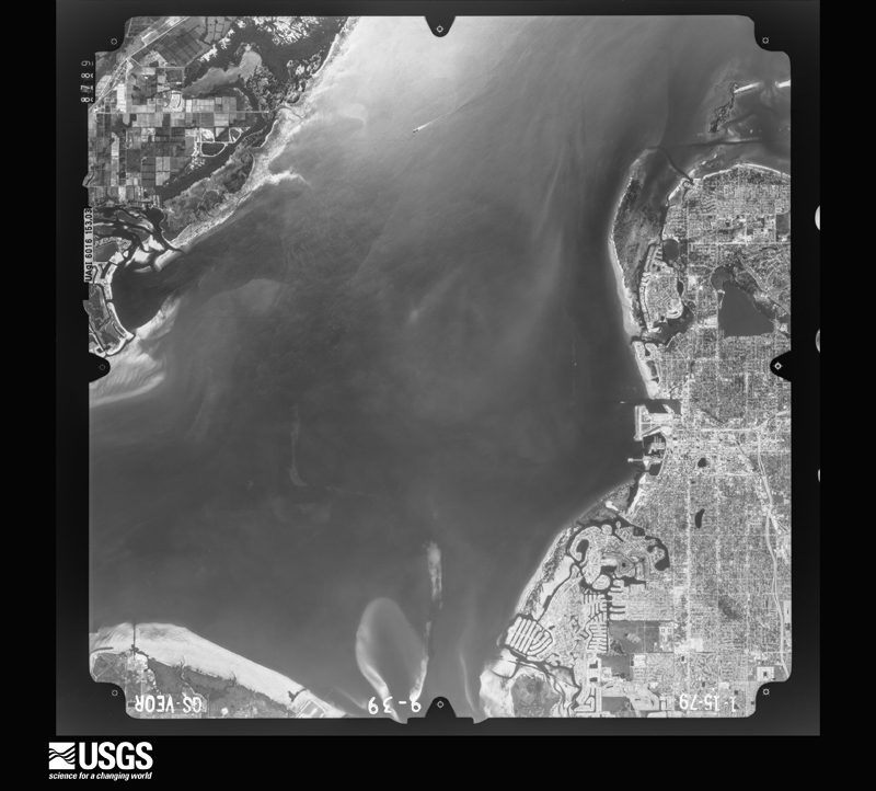 U.S. Geological Survey aerial photograph, 1979-01-15, scale 1:80000