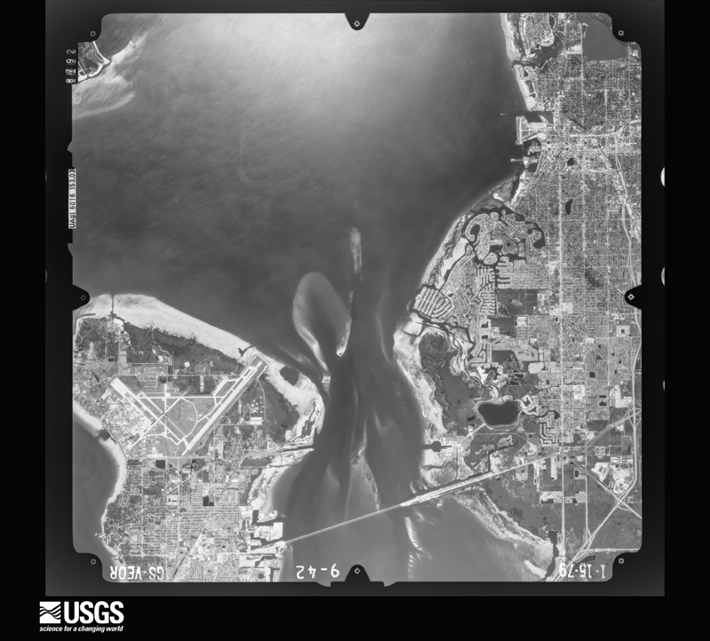 U.S. Geological Survey aerial photograph, 1979-01-15, scale 1:80000