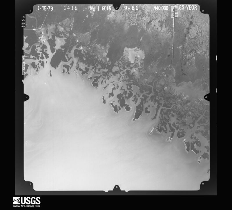 U.S. Geological Survey aerial photograph, 1979-01-15, scale 1:80000