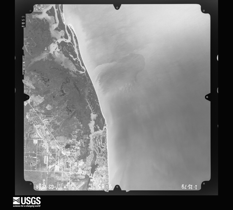 U.S. Geological Survey aerial photograph, 1979-01-15, scale 1:80000