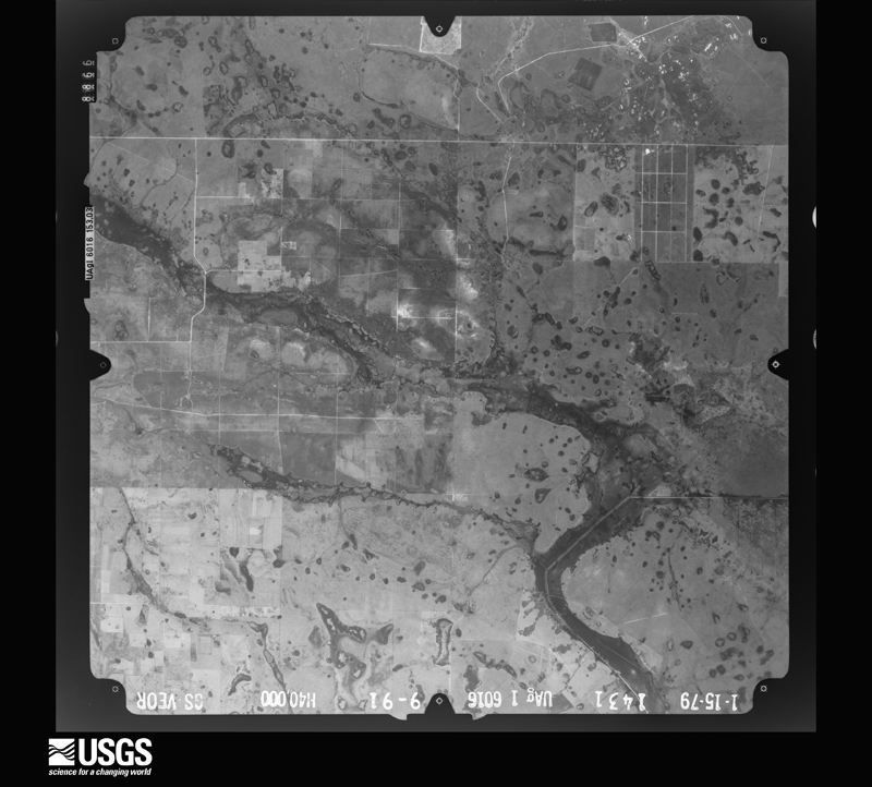 U.S. Geological Survey aerial photograph, 1979-01-15, scale 1:80000