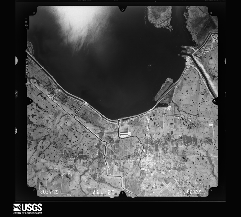 U.S. Geological Survey aerial photograph, 1979-02-03, scale 1:80000