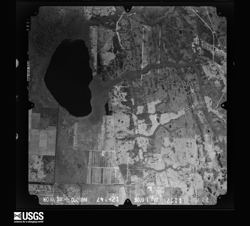 U.S. Geological Survey aerial photograph, 1979-02-03, scale 1:80000