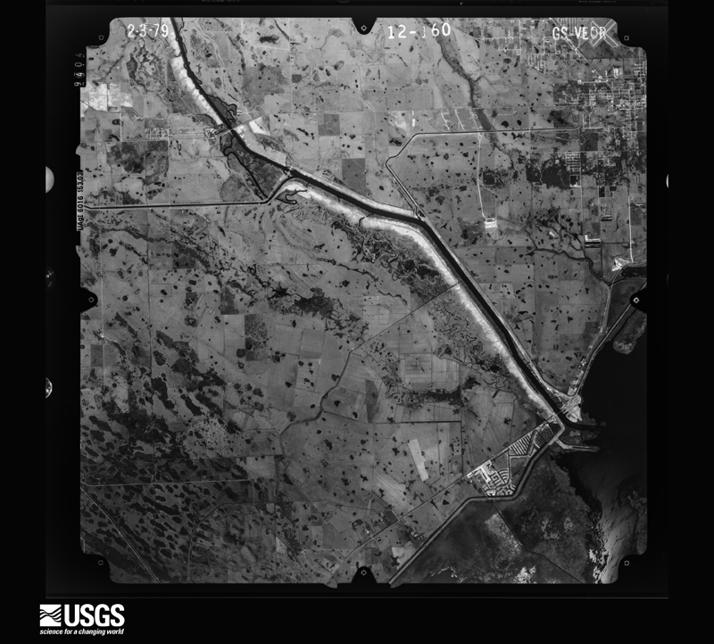 U.S. Geological Survey aerial photograph, 1979-02-03, scale 1:80000