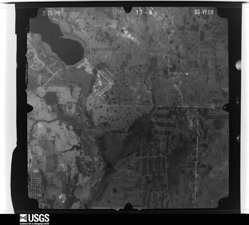 U.S. Geological Survey aerial photograph, 1979-02-10, scale 1:80000