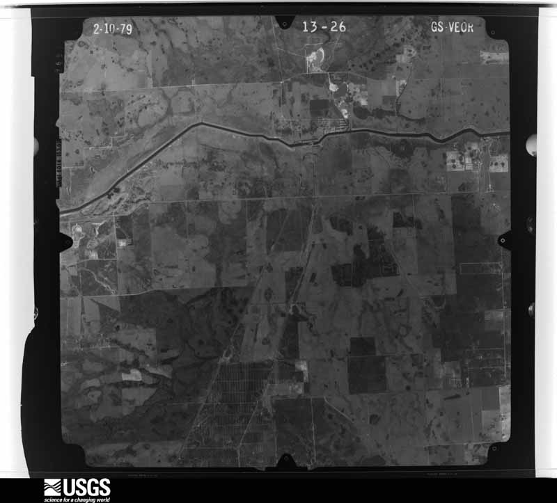 U.S. Geological Survey aerial photograph, 1979-02-10, scale 1:80000