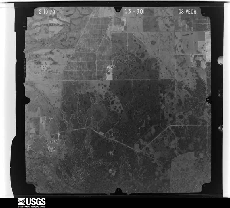 U.S. Geological Survey aerial photograph, 1979-02-10, scale 1:80000