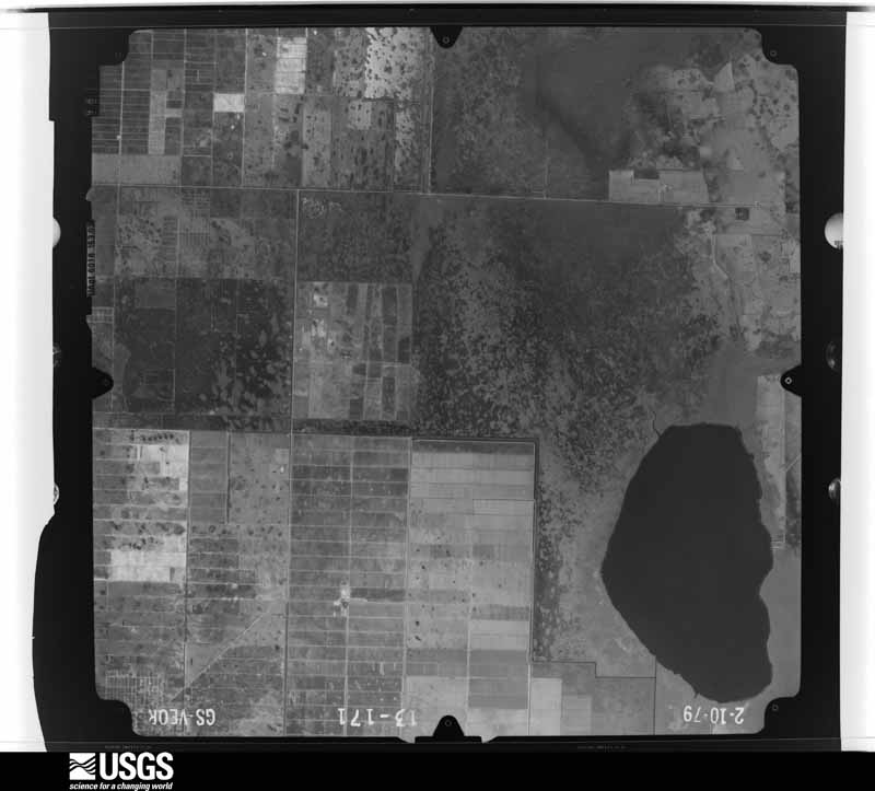 U.S. Geological Survey aerial photograph, 1979-02-10, scale 1:80000