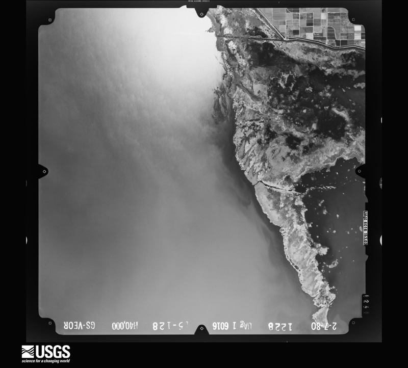 U.S. Geological Survey aerial photograph, 1980-02-07, scale 1:80000