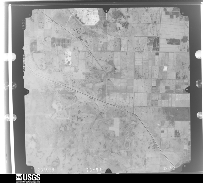 U.S. Geological Survey aerial photograph, 1980-02-07, scale 1:80000