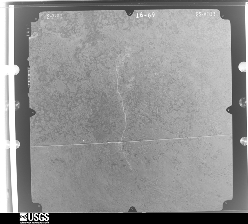 U.S. Geological Survey aerial photograph, 1980-02-07, scale 1:80000