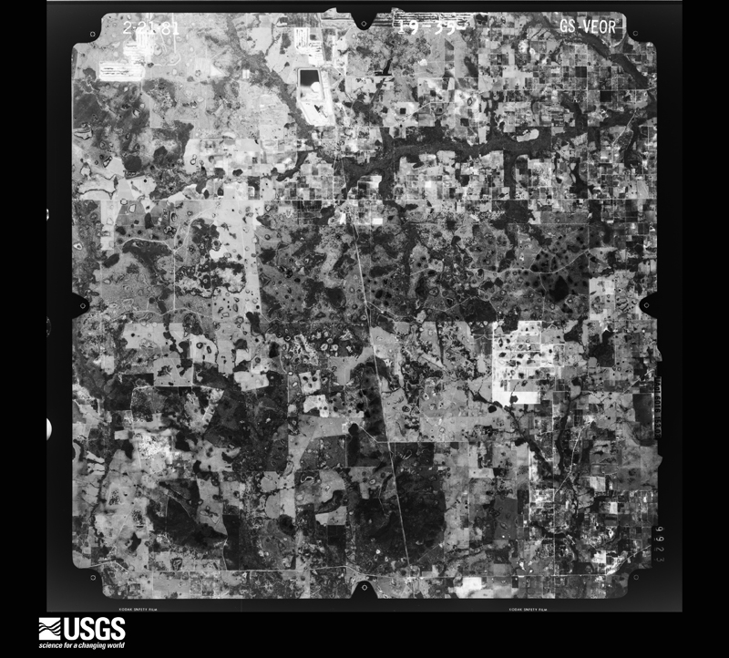 U.S. Geological Survey aerial photograph, 1981-02-21, scale 1:80000