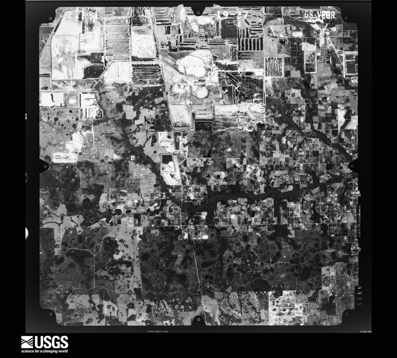 U.S. Geological Survey aerial photograph, 1981-02-21, scale 1:80000