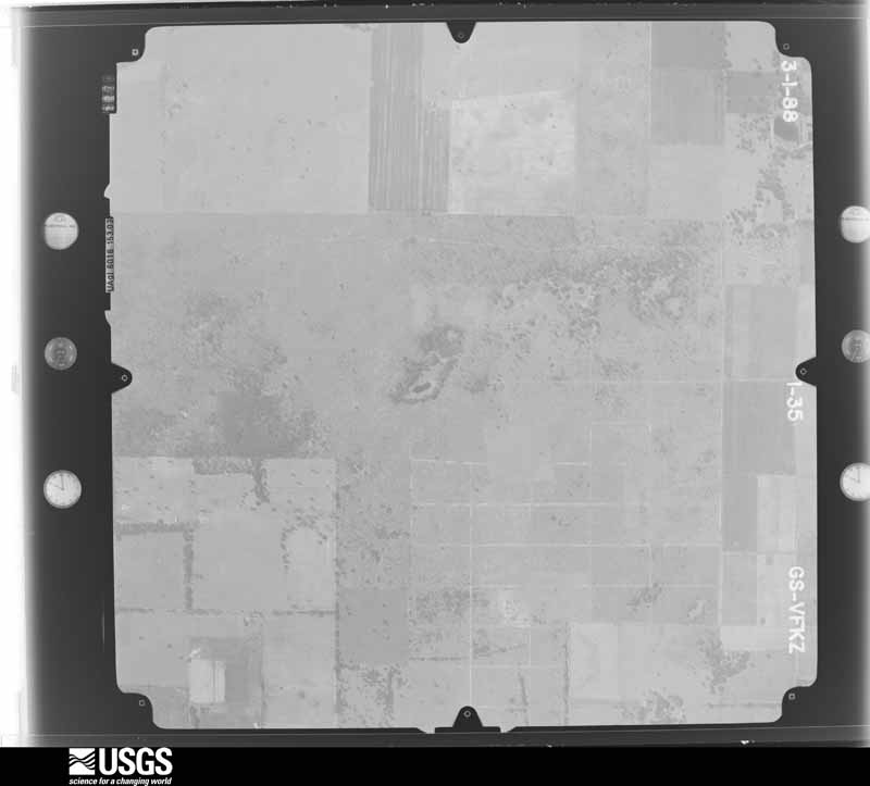 U.S. Geological Survey aerial photograph, 1988-03-01, scale 1:16000