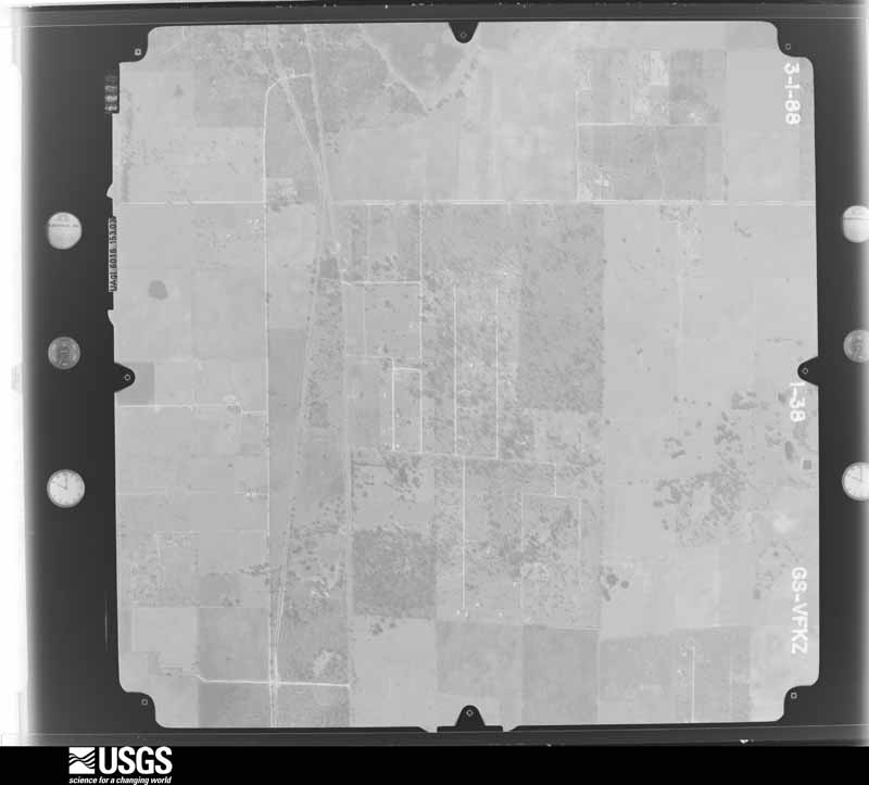 U.S. Geological Survey aerial photograph, 1988-03-01, scale 1:16000