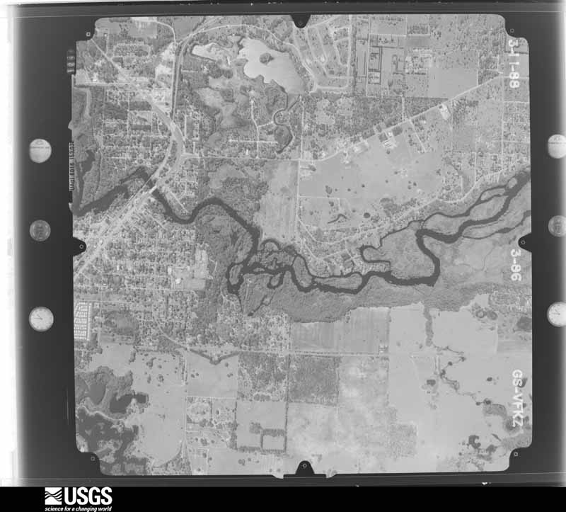 U.S. Geological Survey aerial photograph, 1988-03-01, scale 1:16000