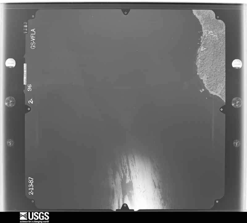 U.S. Geological Survey aerial photograph, 1987-02-13, scale 1:15000
