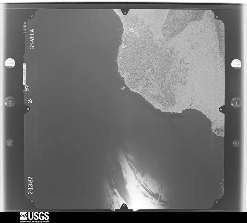 U.S. Geological Survey aerial photograph, 1987-02-13, scale 1:15000