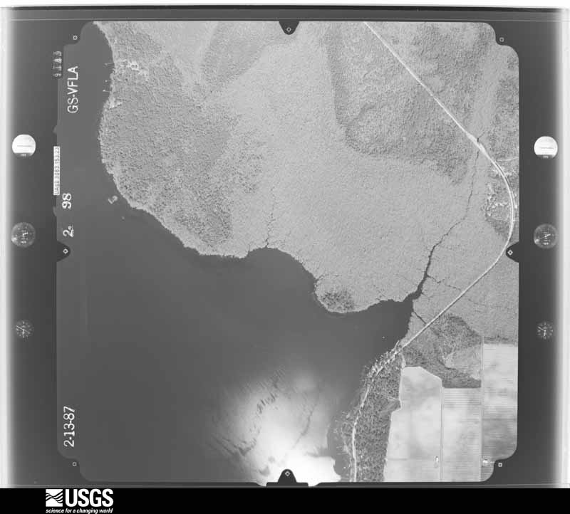 U.S. Geological Survey aerial photograph, 1987-02-13, scale 1:15000