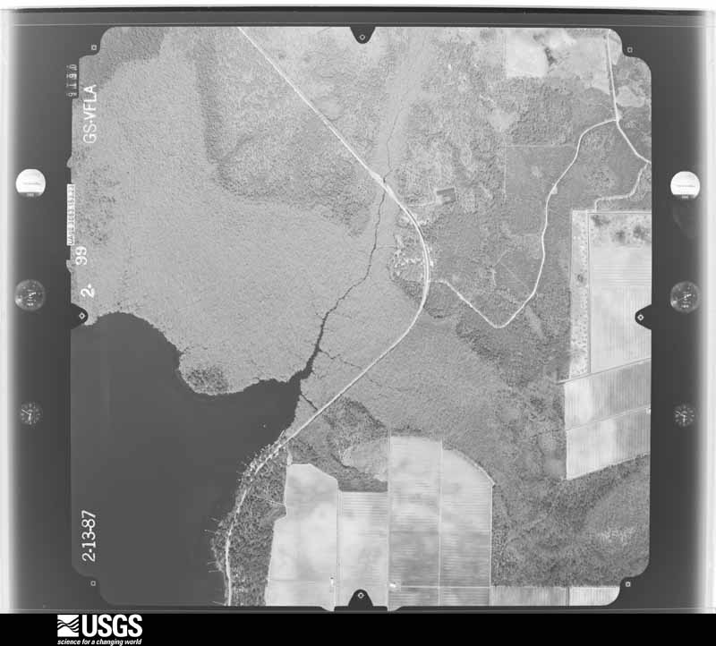 U.S. Geological Survey aerial photograph, 1987-02-13, scale 1:15000