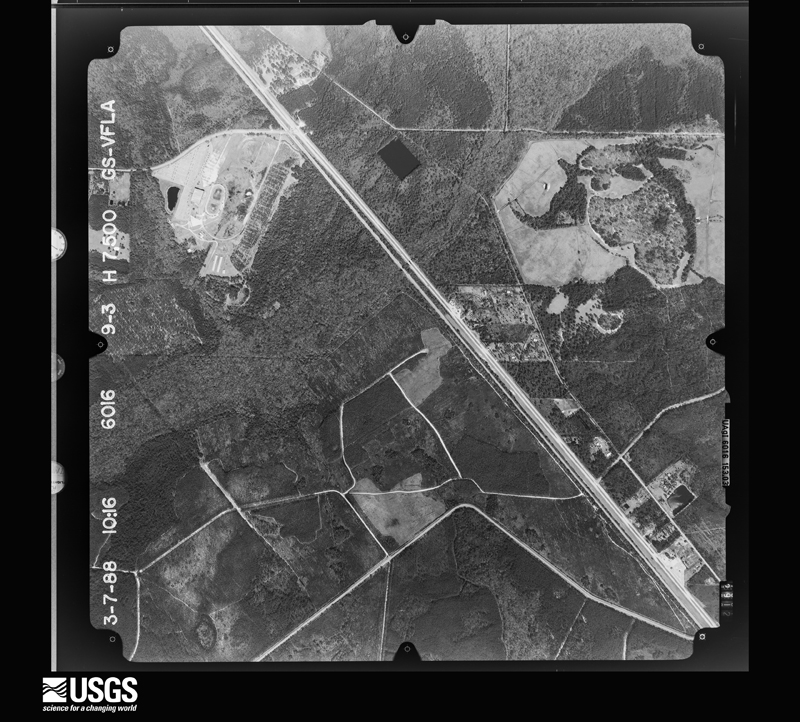 U.S. Geological Survey aerial photograph, 1988-03-07, scale 1:15000