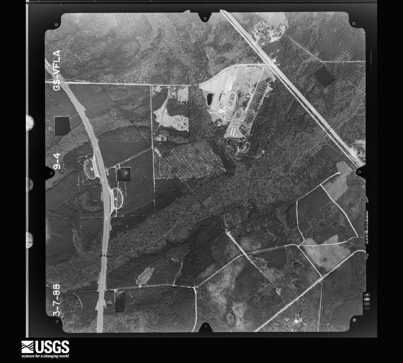 U.S. Geological Survey aerial photograph, 1988-03-07, scale 1:15000