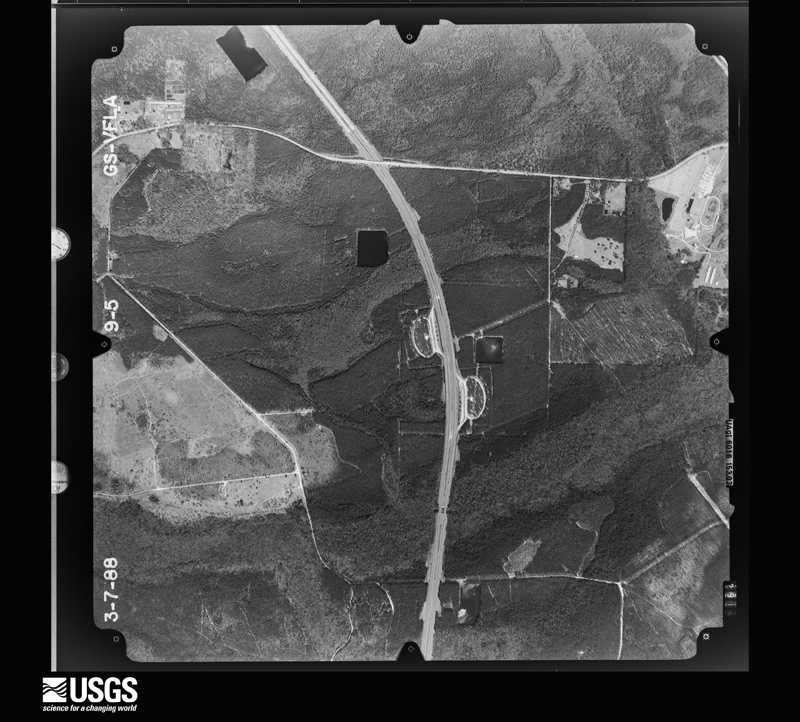 U.S. Geological Survey aerial photograph, 1988-03-07, scale 1:15000
